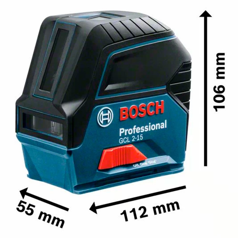 GCL 2-15 Nivel Laser Rojo Bosch Combinado 15 metros